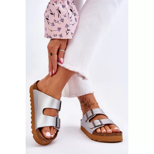  Női papucs BIG STAR LL274476 SILVER Big Star Shoes 