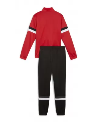 Gyermek készlet PUMA TEAMRISE TRACKSUIT JR 658655_01 PUMA PIROS/PUMA FEKETE