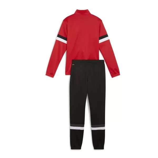  Gyermek készlet PUMA TEAMRISE TRACKSUIT JR 658655_01 PUMA PIROS/PUMA FEKETE 
