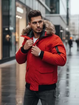 Férfi dzseki DSTREET TX2875 PIROS