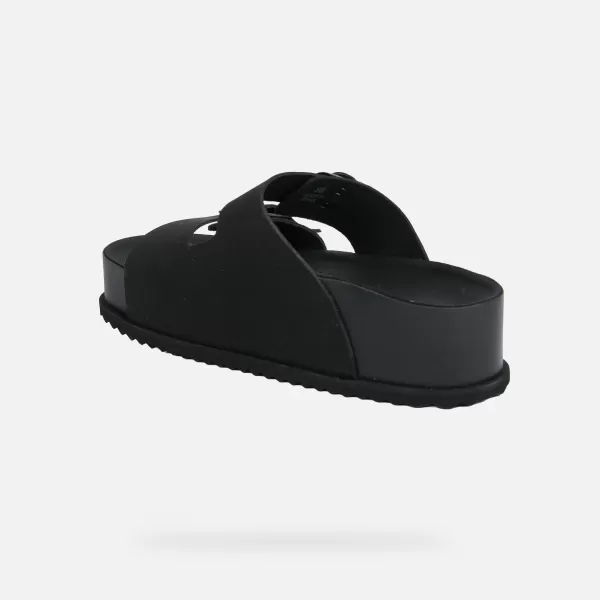  Női papucs GEOX SANDYBETT HIGH G012956 FEKETE 