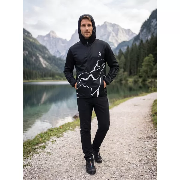  Férfi prémium softshell kabát ALTISPORT VOJ/ALM073JACK01 FEKETE 