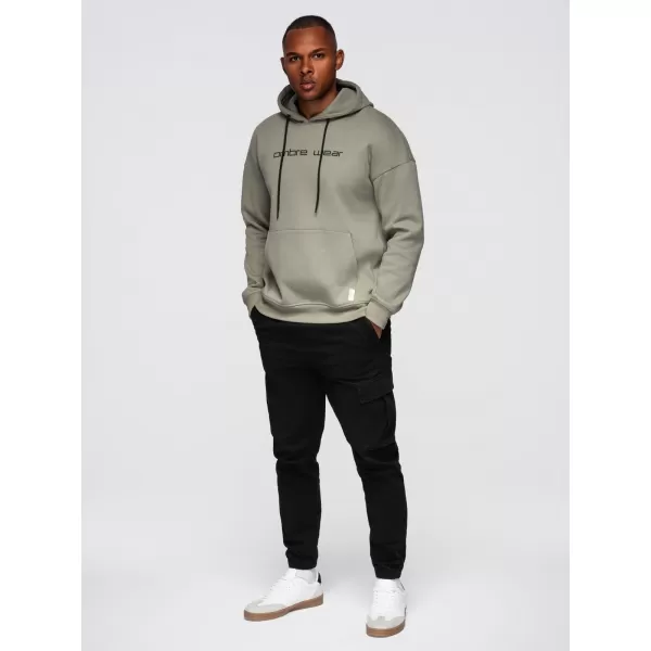  Férfi pulóver OMBRE OM-SSNZ-0241 KHAKI 