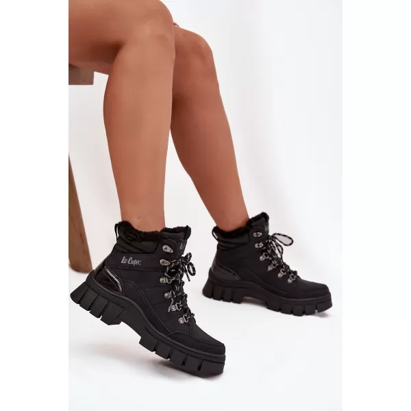  Női téli csizma LEE COOPER LCJ-25-31-3911 FEKETE 