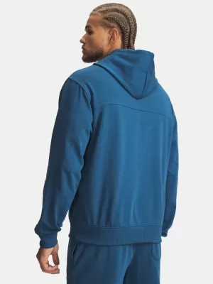 Férfi pulóver UNDER ARMOUR UA RIVAL LW HOODIE 6012335-498 KÉK