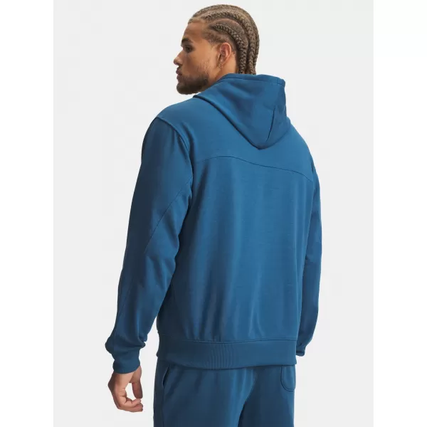  Férfi pulóver UNDER ARMOUR UA RIVAL LW HOODIE 6012335-498 KÉK 