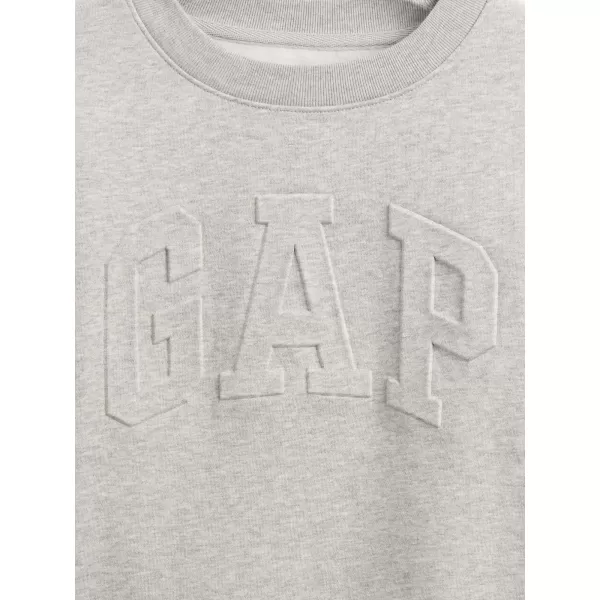  Női pulóver GAP LOGO SWEATSHIRT 799272-02 VILÁGOS HANGASZÜRKE 