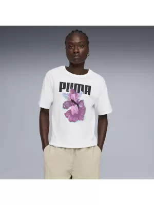 Női póló PUMA GRAPHICS RELAXED TEE BETTER 691908_02 PUMA FEHÉR