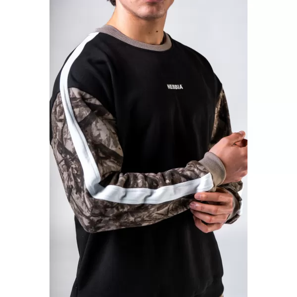  Laza szabású pulóver POWER 903 LIGHT BROWN CAMO Nebbia 