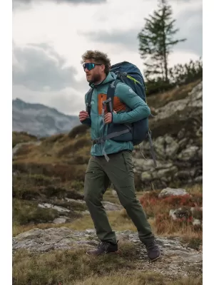 Férfi powerfleece pulóver NORDBLANC BRACKEN NBWFM8286 SÖTÉTZÖLD