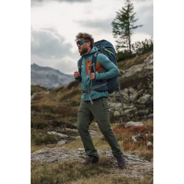  Férfi powerfleece pulóver NORDBLANC BRACKEN NBWFM8286 SÖTÉTZÖLD 