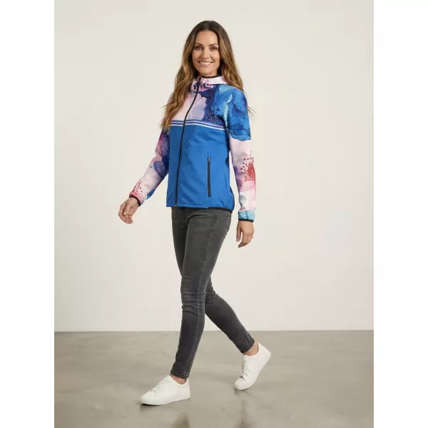  Női prémium softshell kabát ALTISPORT VOJ/ALW117JACK01 KÉK/RÓZSASZÍN 