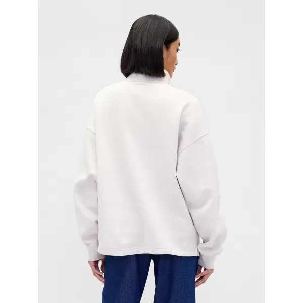  Pulóver GAP CORP LOGO HALF ZIP 873446-00 SZABÁLYOS SZÜRKE 