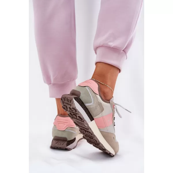  Női tornacipő BIG STAR RR274243 RÓZSASZÍN/SZÜRKE Big Star Shoes 