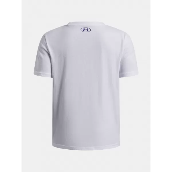  Fiú póló UNDER ARMOUR B LOGO BLUR SS 6009280-100 FEHÉR 