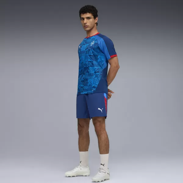  Férfi rövidnadrág PUMA NEYMAR JR PLAYMAKER TRGSHORT 660316-10 BLAZING BLUE/ LÁNGOLÓ KÉK/PUMA FEHÉR/ULTRA 