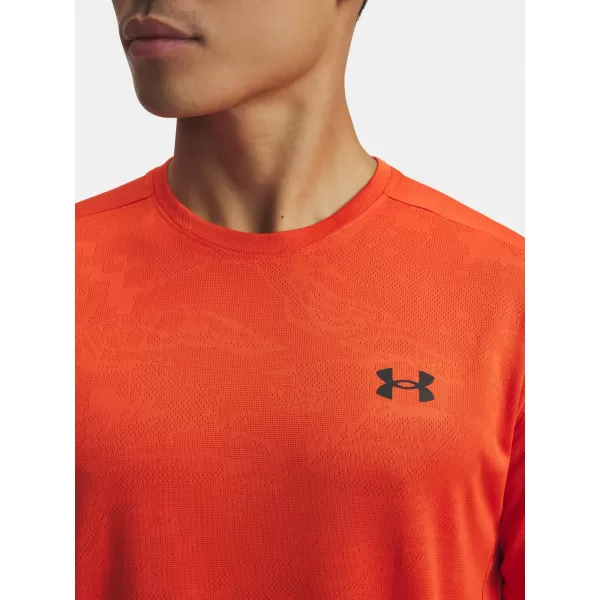  Férfi póló UNDER ARMOUR UA TECH VENT JACQUARD SS 1377052-844 NARANCS 