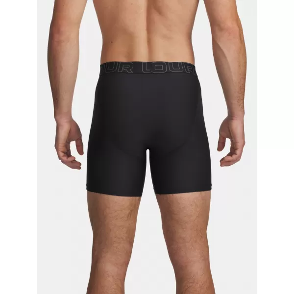  Férfi boxerek UNDER ARMOUR PERFORMANCE POUCH - SOLID 6IN - 2 6011474-001 FEKETE 