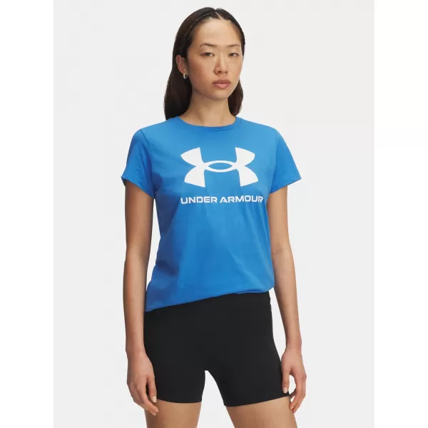  Női póló UNDER ARMOUR UA LOGO SS 1356305-402 KÉK 