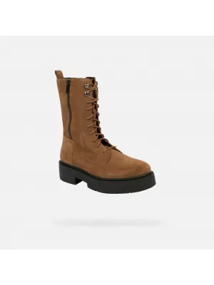 Női bokacsizma GEOX SPHERICA EC7 G004252 BARNA