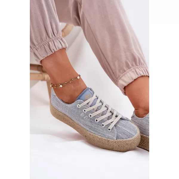  Női tornacipő LEE COOPER LCW-25-02-3284 VILÁGOSKÉK 