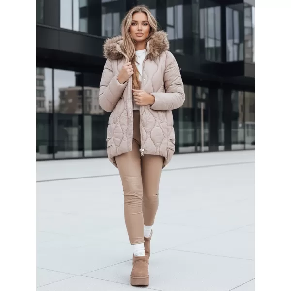  Női kabát DSTREET TY5494 BÉZS 