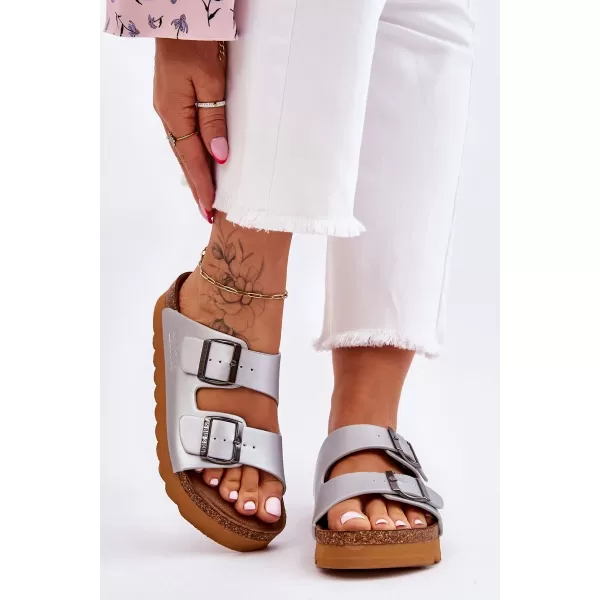  Női papucs BIG STAR LL274476 SILVER Big Star Shoes 