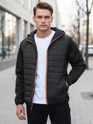 Férfi dzseki DSTREET TX3785 FEKETE