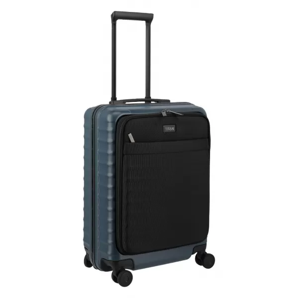  Fedélzeti bőrönd TITAN Overseas S Front pocket ÉJFÉLKÉK 