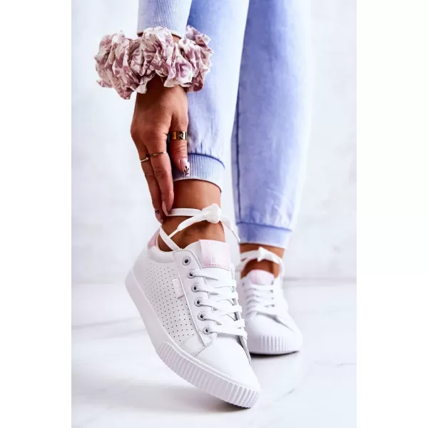  Női tornacipő BIG STAR HH274073 FEHÉR/PINK Big Star Shoes 