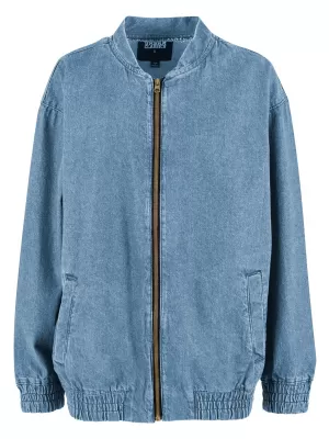 Női kabát URBAN CLASSICS TB7131 ÚJ VILÁGOSKÉK PISZKOS MOSVA