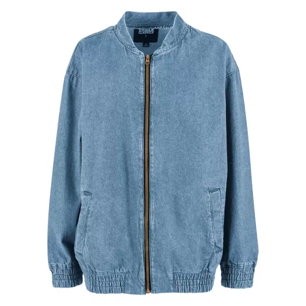  Női kabát URBAN CLASSICS TB7131 ÚJ VILÁGOSKÉK PISZKOS MOSVA 