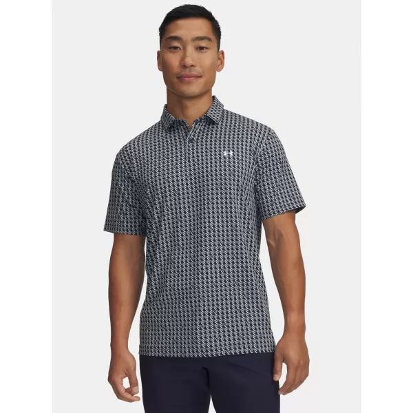  Férfi póló UNDER ARMOUR UA T2G PRINTED POLO 6012304-412 KÉK 