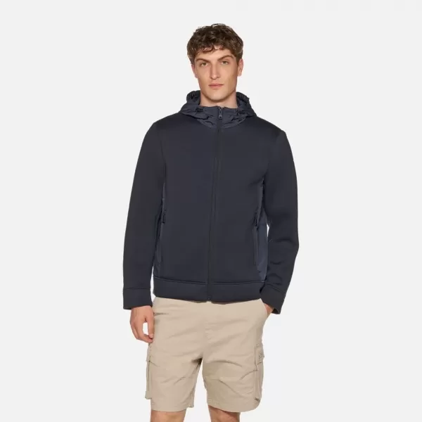  Férfi pulóver GEOX SWEATER G012321 SÖTÉTKÉK 