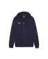 Gyermek pulóver PUMA TEAMGOAL CASUALS HOODED JKT 658596_06 PUMA SÖTÉTKÉK/PUMA FEHÉR