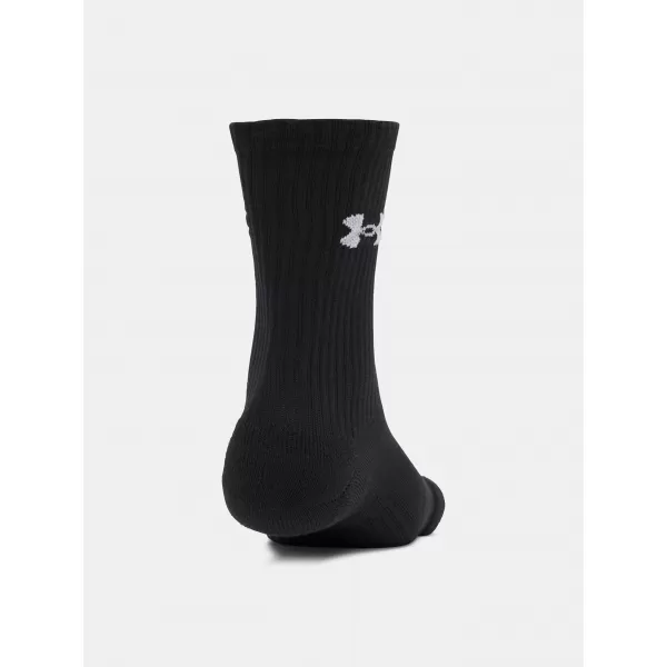  Zokni UNDER ARMOUR PERFORMANCE COTTON 3P CRW 6009685-008 FEKETE 