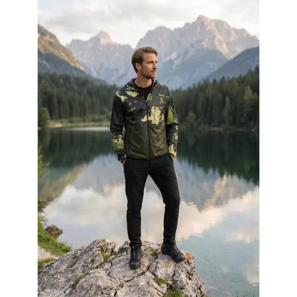  Férfi prémium softshell kabát ALTISPORT VOJ/ALM125JACK01 MASZK/GRN 