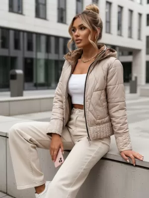 Női kabát DSTREET TY4206 BARNA