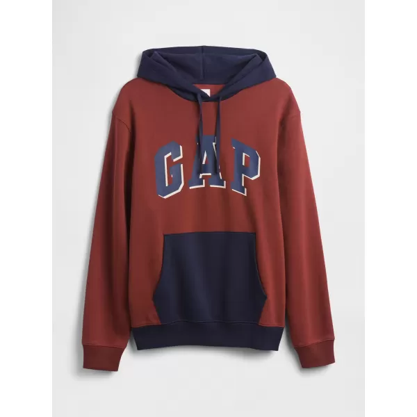  Férfi pulóver GAP LOGO PULLOVER HOODIE 795560-00 ÉGETT ROZSDASZÍN 