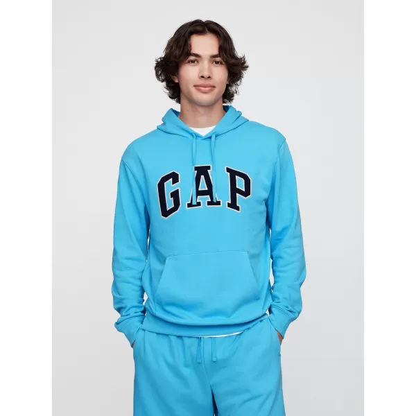  Férfi pulóver GAP FRENCH TERRY PULLOVER LOGO HOODIE 868460-10 VÍZÖNTŐ 