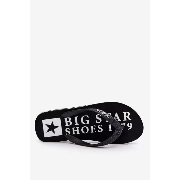  Férfi papucsok BIG STAR LL174444 BLACK Big Star cipők 