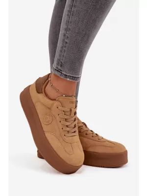 Női tornacipő BIG STAR SS274762 BARNA/BEGE Big Star Shoes