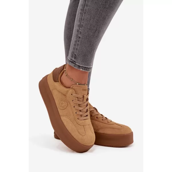  Női tornacipő BIG STAR SS274762 BARNA/BEGE Big Star Shoes 