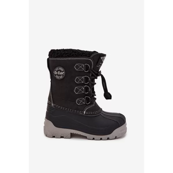  Gyermek téli cipő LEE COOPER LCJ-25-44-3943K FEKETE 