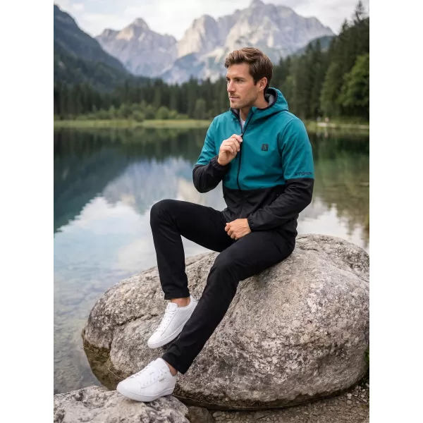  Férfi prémium softshell kabát ALTISPORT VOJ/ALM051JACK01 KEROZIN/FEKETE 