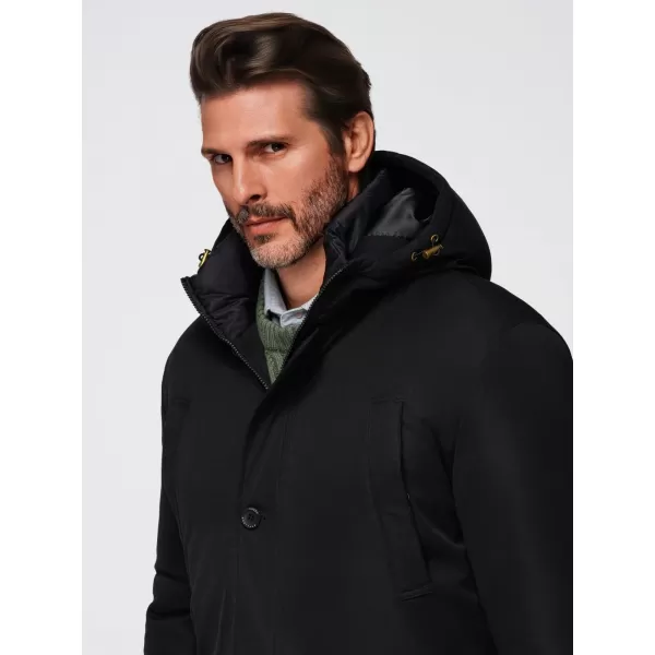  Férfi parka OMBRE OM-JAPJ-0287 FEKETE 