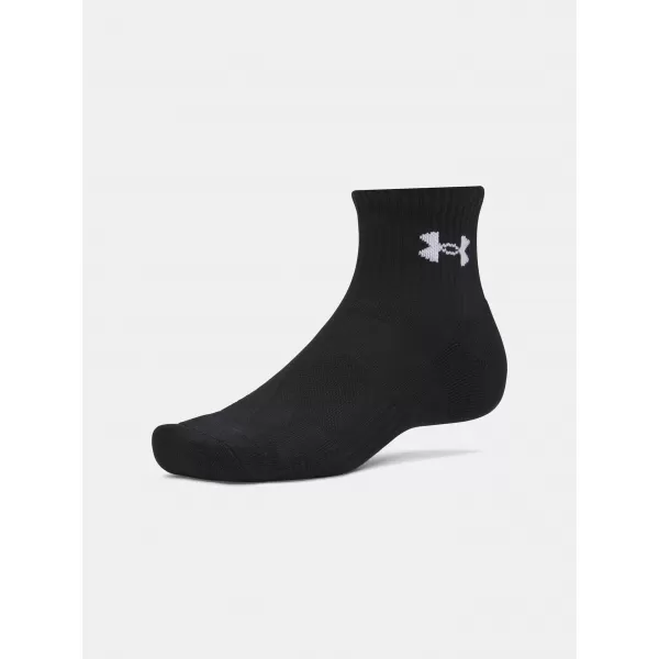  Zokni UNDER ARMOUR PERFORMANCE COTTON 3P QTR 6009686-008 FEKETE 