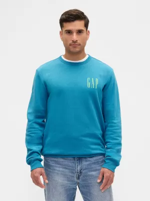 Férfi pulóver GAP LOGO SWEATSHIRT 645634-17 PALA KÉKESZÖLD