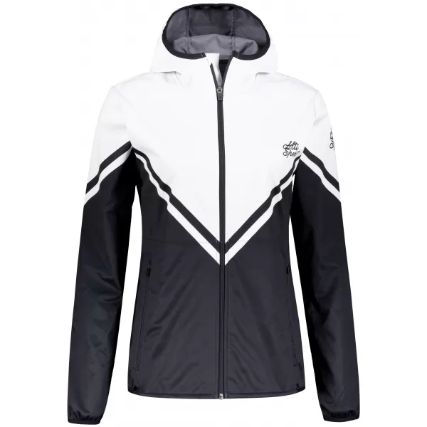  Női prémium softshell kabát ALTISPORT VOJ/ALW101JACK01 FEKETE-FEHÉR 