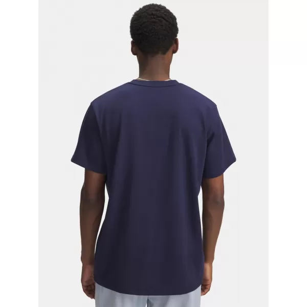  Férfi póló UNDER ARMOUR UA M LOGO EMB HEAVYWEIGHT SS 1373997-411 KÉK 